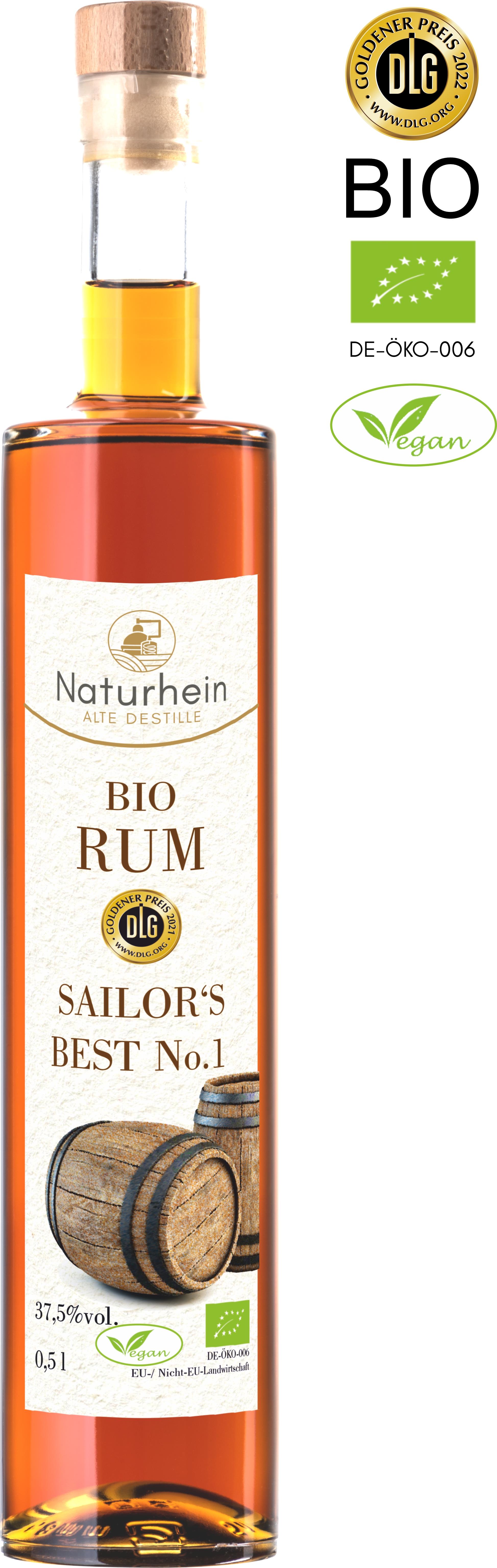 Vegane Bio Rum. Ausgezeichnet mit der goldenen Medaille der DLG