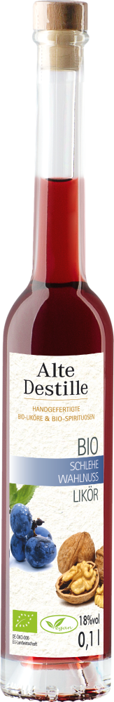 Bio Schlehe Walnuss Likoer herrlich aromatisch