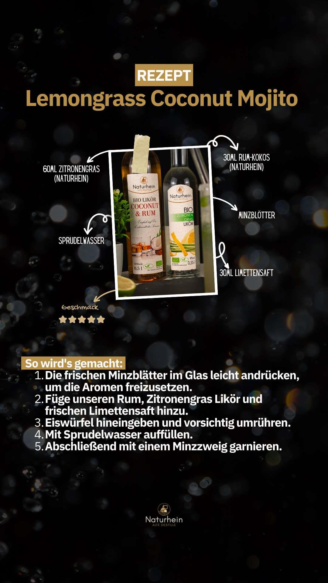 BIO RUM COCONUT Likör 0.1 l, 37.5 vol%