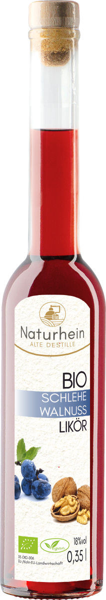 Bio Schlehe Walnuss Likoer herrlich aromatisch